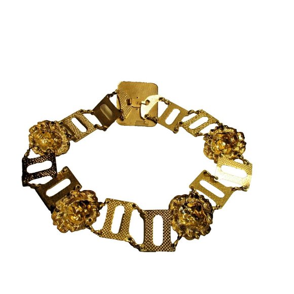 *Bold Lion Link Belt Lightweight Goldtone Metal main image 6